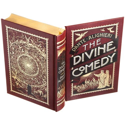 BookRooks Flask Hollow Book - The Divine Comedy by Dante (Leather-bound) (Magnetic Closure)