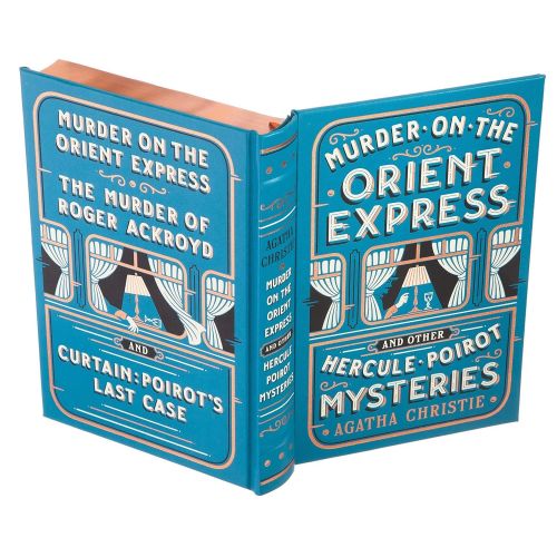  BookRooks Real Hollow Book Safe - Murder on the Orient Express by Agatha Christie (Leather-bound) (Magnetic Closure)