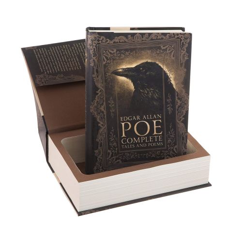  BookRooks Real Hollow Book Safe - Edgar Allen Poe (Magnetic Closure)