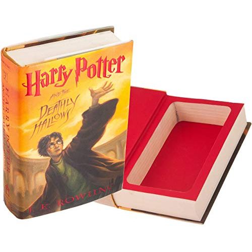  BookRooks Real Hollow Book Safe - Harry Potter and the Deathly Hallows by J.K. Rowling (Magnetic Closure)