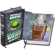 BookRooks Flask Hollow Book - The Ultimate Hitchhikers Guide to the Galaxy by Douglas Adams (Leather-bound) (Magnetic Closure)
