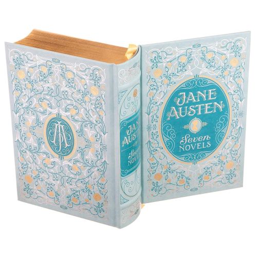  BookRooks Real Hollow Book Safe - Jane Austen - Seven Novels (Leather-bound) (Magnetic Closure)