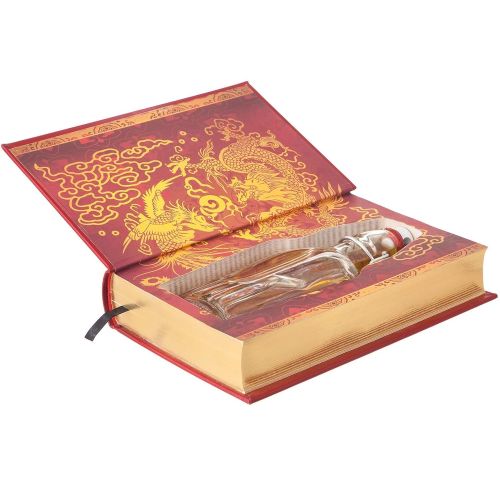  BookRooks Flask Hollow Book - The Art of War by Sun Tzu (Leather-bound) (Magnetic Closure)
