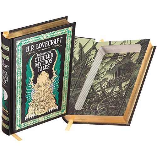  BookRooks Real Hollow Book Safe - H.P. Lovecraft - The Complete Cthulhu Mythos Tales (Leather-bound) (Magnetic Closure)