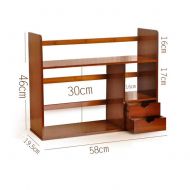 Bookcases, Cabinets & Shelves Bookshelf Drawer Supplies Storage Documents Rack Tidy Desktop Organizer Office Household Daily Necessities CJC (Color : 2 Drawers, Size : 5819.546cm)
