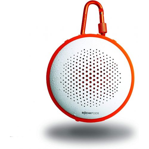  BoomPods Boompods Fusion Bluetooth Outdoor Portable Speaker (WhiteOrange) - Dual Pairing - Massive Bass - Waterproof - 8 Hour Rechargable Battery …