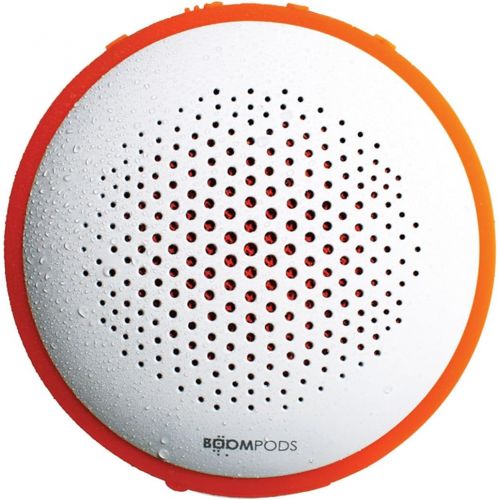  BoomPods Boompods Fusion Bluetooth Outdoor Portable Speaker (WhiteOrange) - Dual Pairing - Massive Bass - Waterproof - 8 Hour Rechargable Battery …