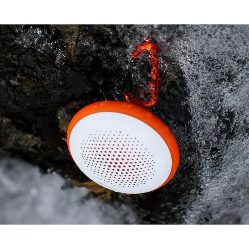  BoomPods Boompods Fusion Bluetooth Outdoor Portable Speaker (WhiteOrange) - Dual Pairing - Massive Bass - Waterproof - 8 Hour Rechargable Battery …