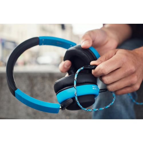  BoomPods Boompods Hush Active Noise Canceling Headphones (Blue) On-Ear Comfort Earpads - 12 Hour Battery - Deep Bass - Powerful Noise Reduction