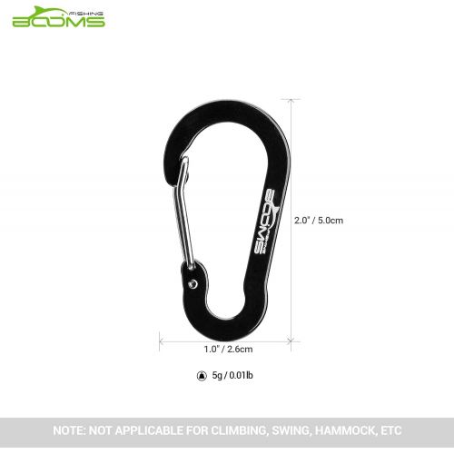  [아마존베스트]Booms Fishing CC1 Multi-Use Carabiner Clips