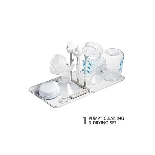 분 Boon Portable Bottle Brushes, Pump Cleaning & Drying Set