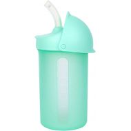 Boon Swig Insulated Silicone Straw Sippy Cup - Flip Top Spill Proof Toddler Straw Cups - Baby and Toddler Feeding Supplies - Baby Travel Essentials - 9 Oz - Mint