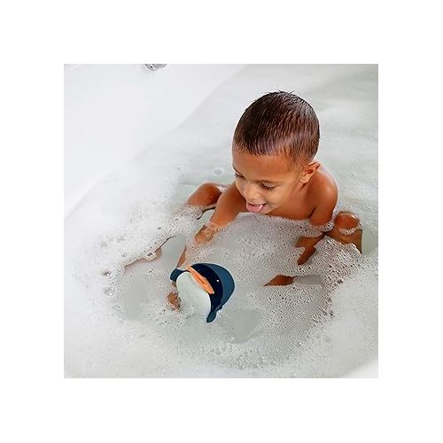 분 Boon Chomp Whale Bath Toy - Interactive Baby Bath Toys for Sensory Fun - Sensory Toddler Toys for Bath Time - Baby Gifts and Stocking Stuffers - Ages 12 Months and Up