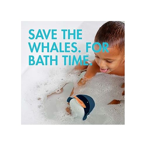 분 Boon Chomp Whale Bath Toy - Interactive Baby Bath Toys for Sensory Fun - Sensory Toddler Toys for Bath Time - Baby Gifts and Stocking Stuffers - Ages 12 Months and Up