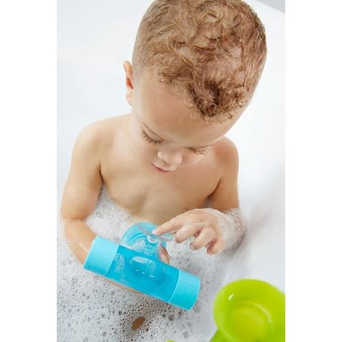 분 Boon Pipes Toddler Bath Toys - Interactive Toddler Sensory Toys - Suction Bath Toys for Hand Eye Coordination and Fine Motor Skills - Multicolored - 5 Count- Ages 12 Months and Up