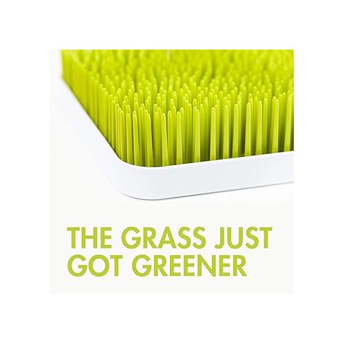 분 Boon Grass Countertop Drying Rack Bundle - includes Grass, Stem, and Twig - Capacity for 4 Baby Bottles and Baby Accessories - Baby Bottle-Feeding Supplies - 9.5 x 9.5 x 3