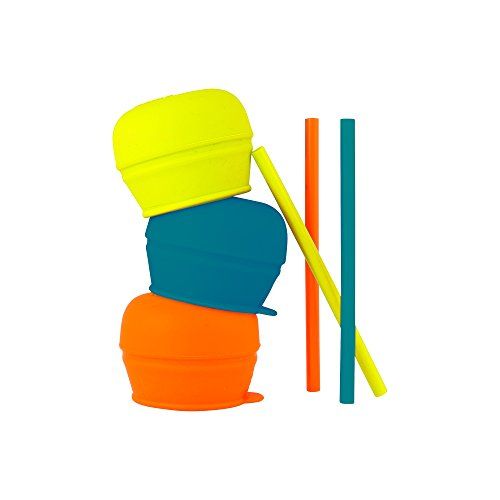 분 [아마존베스트]Boon SNUG Straw, Blue/Orange/Green