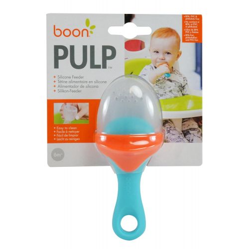 분 [아마존베스트]Boon Pulp Silicone Feeder, Blue/Orange