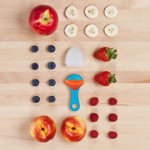 분 [아마존베스트]Boon Pulp Silicone Feeder, Blue/Orange