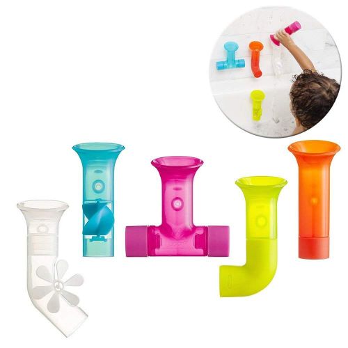 분 [아마존베스트]Boon Building Bath Pipes Toy Set, Set of 5