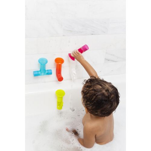 분 [아마존베스트]Boon Building Bath Pipes Toy Set, Set of 5