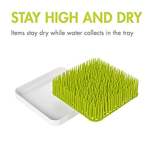 분 Boon Grass Countertop Baby Bottle Drying Rack, Green