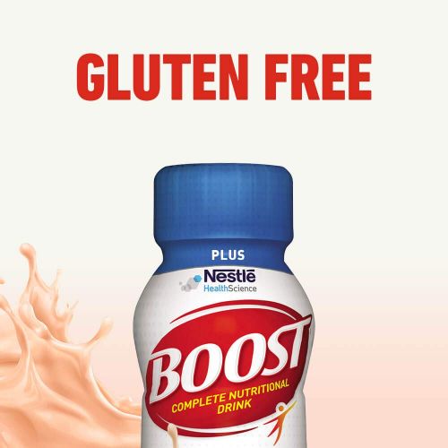  Boost Nutritional Drinks Boost Plus Complete Nutritional Drink, Creamy Strawberry, 8 fl oz Bottle, 24 Pack