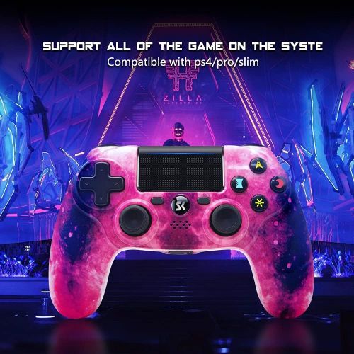  [아마존베스트]Boowen PS4 Controller Wireless GamePad for Sony Playstation 4 Dual Shock Game Remote Six-axis Gaming Joystick