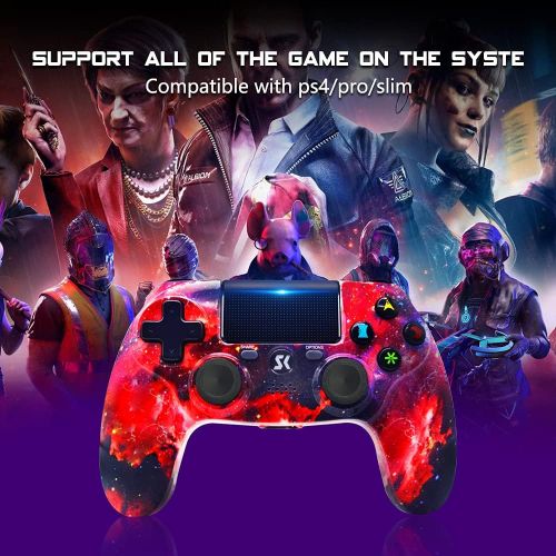  [아마존베스트]Boowen PS4 Game Controller,Bluetooth Wireless Gamepad for Sony Playstation 4 Pro/PS3/PC Game Remote Joystick