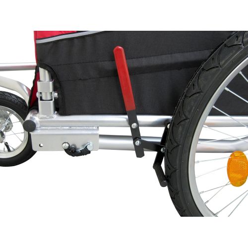  Booyah Strollers Booyah Medium Dog Stroller & Pet Bike Trailer with Suspension - Orange