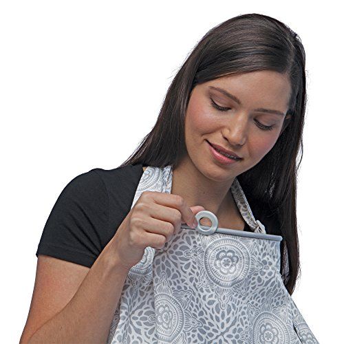  [아마존베스트]Boppy Nursing Cover, Boho Gray, fashionable nursing cover for breastfeeding