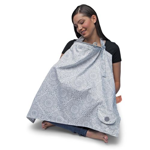  [아마존베스트]Boppy Nursing Cover, Boho Gray, fashionable nursing cover for breastfeeding