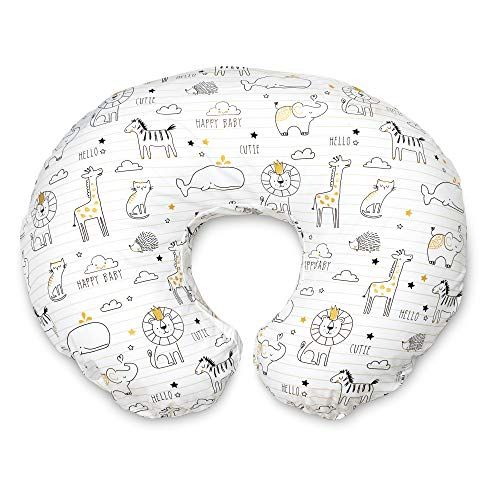  [아마존베스트]Boppy Original Nursing Pillow and Positioner, Notebook Black and Gold, Cotton Blend Fabric with allover fashion