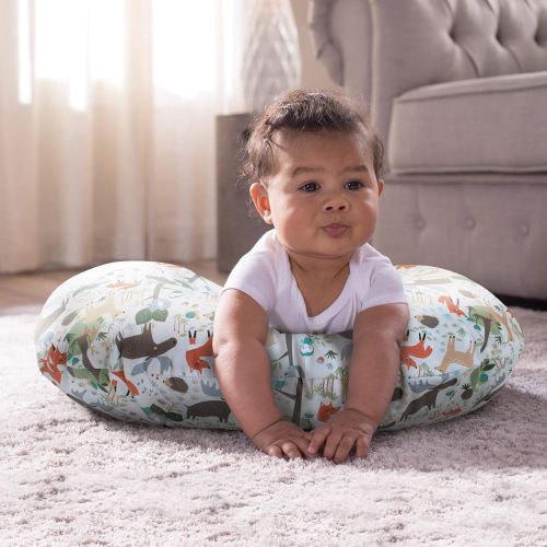  [아마존베스트]Boppy Original Pillow Cover, Earth Tone Woodland, Cotton Blend Fabric with allover fashion, Fits ALL Boppy Nursing Pillows and Positioners