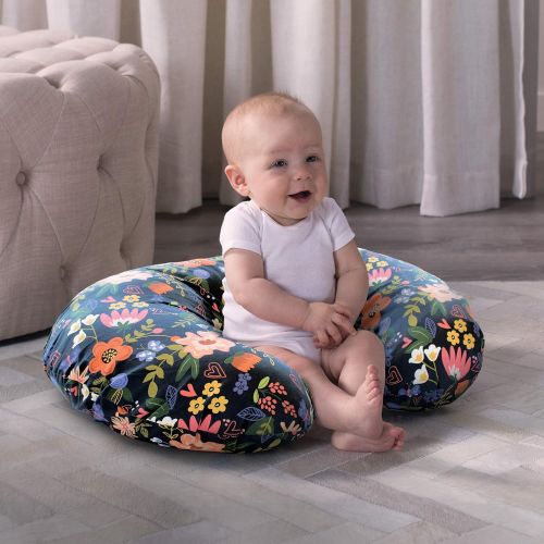  [아마존베스트]You purchased this item on February 28, 2019. Boppy Original Pillow Cover, Black Floral, Cotton Blend Fabric with allover fashion, Fits ALL Boppy Nursing Pillows and Positioners