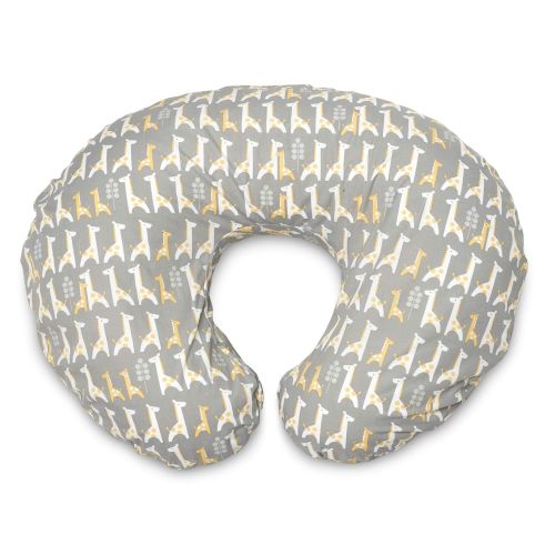  [아마존베스트]Boppy Original Pillow Cover, Gray Giraffe, Cotton Blend Fabric with allover fashion, Fits ALL Boppy Nursing Pillows and Positioners