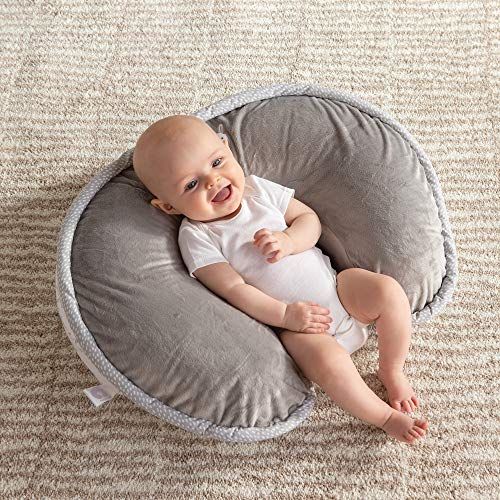  [아마존베스트]Boppy Luxe Nursing Pillow and Positioner, Hello World, Ultra-soft minky fabric on one side with adorable applique and coordinating piping