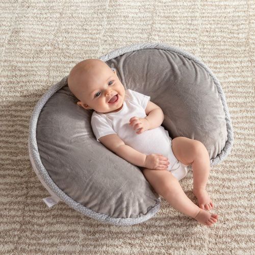  [아마존베스트]Boppy Luxe Nursing Pillow and Positioner, Hello World, Ultra-soft minky fabric on one side with adorable applique and coordinating piping