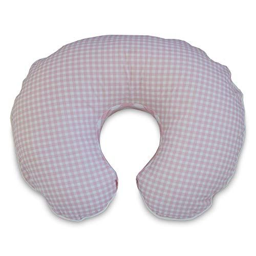  [아마존베스트]Boppy Premium Pillow Cover, Pink White Jumbo Plaid, Ultra-soft Microfiber Fabric in a fashionable two-sided design, Fits All Boppy Nursing Pillows and Positioners