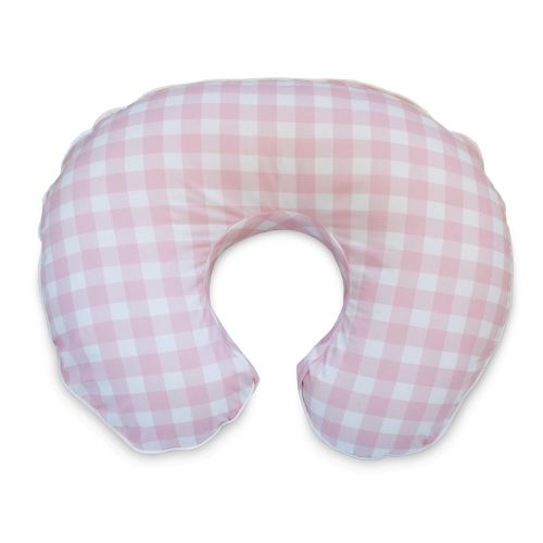  [아마존베스트]Boppy Premium Pillow Cover, Pink White Jumbo Plaid, Ultra-soft Microfiber Fabric in a fashionable two-sided design, Fits All Boppy Nursing Pillows and Positioners