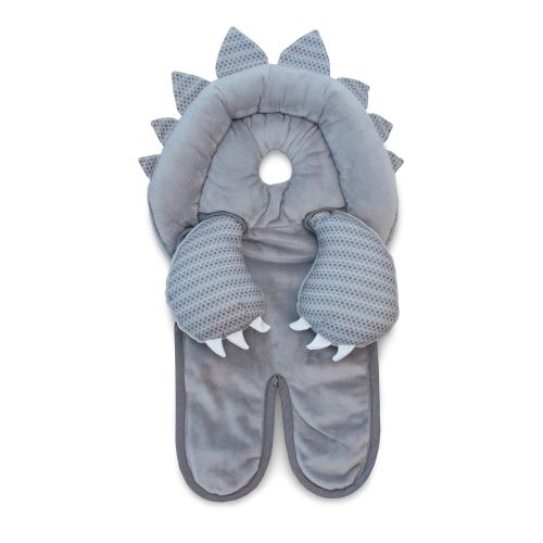  [아마존베스트]Boppy Preferred Head and Neck Support, Gray Dinosaur, Minky Fabric, Head Support for Infants