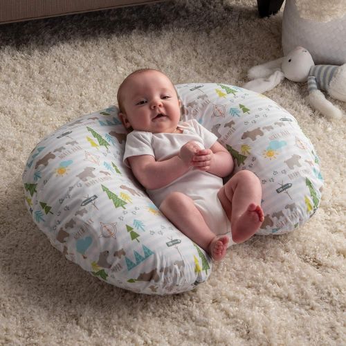  Boppy Original Nursing Pillow and Positioner, North Park, Cotton Blend Fabric with allover fashion