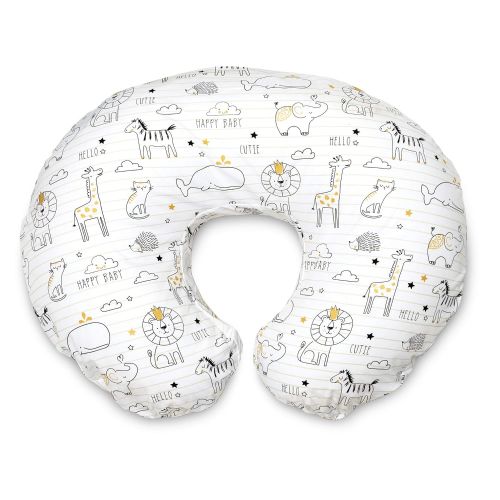  Boppy Original Nursing Pillow and Positioner, Notebook Black and Gold, Cotton Blend Fabric with allover fashion