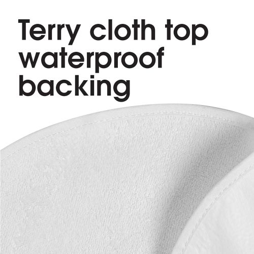  Boppy Changing Pad Liner 3 Count Crisp White Terrycloth Waterproof Backing Makes Messy Diaper Changes a Breeze For Changing Pads or On-the-Go Machine Washable and Dryable