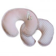 Boppy Luxe Nursing Pillow and Positioner, Giraffe Snuggle Pink
