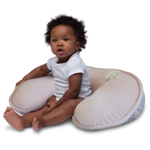  Boppy Luxe Nursing Pillow and Positioner, Giraffe Snuggle Pink