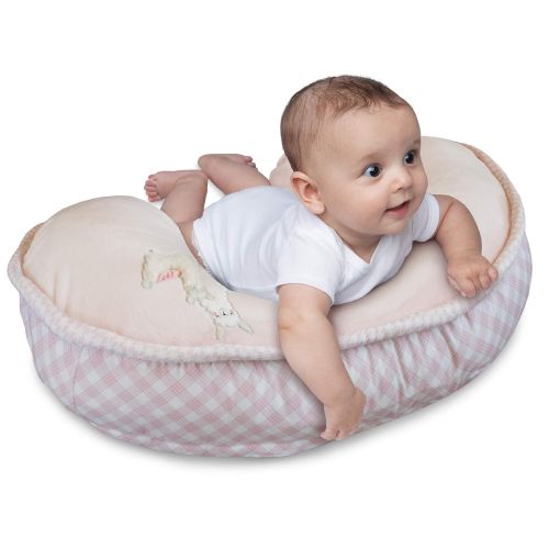  Boppy Luxe Nursing Pillow and Positioner, Giraffe Snuggle Pink