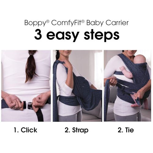  Boppy ComfyFit Baby Carrier, Midnight Blue