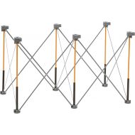 BORA Centipede CK6S 30 inch height Portable Work Stand, Includes 4 X-Cups, 4 Quick Clamps, Carry Bag, Portable Work Support Sawhorse, 2Ft x 4Ft, 30 inch work height, 2500lb weight, Orange/Black