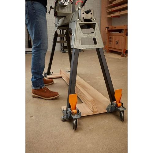  Bora Portamate Mobile Base Kit PM-1100 - Heavy Duty, Universal, Customizable, Adjustable Rolling Set, Dolly Roller Frame and Casters for Moving Equipment, Tools, Machines - 400 lb Capacity